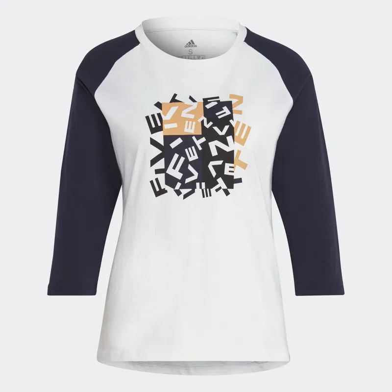 Five Ten Womens GFX Long Sleeve Tech Tee - White/Black